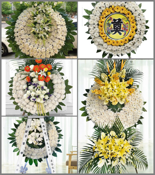 山西晋城沁水县龙港镇柿元村花圈速递